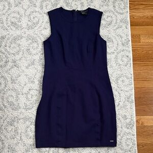 Armani Exchange Deep Blue Mini Dress